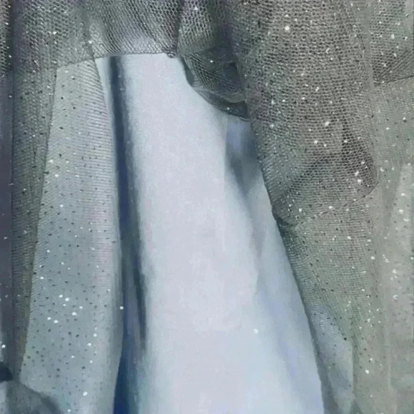 Delia’s Y2K Formal Dress - Ice Blue Sparkle - sz 3 - 4 small - Picture 8 of 8